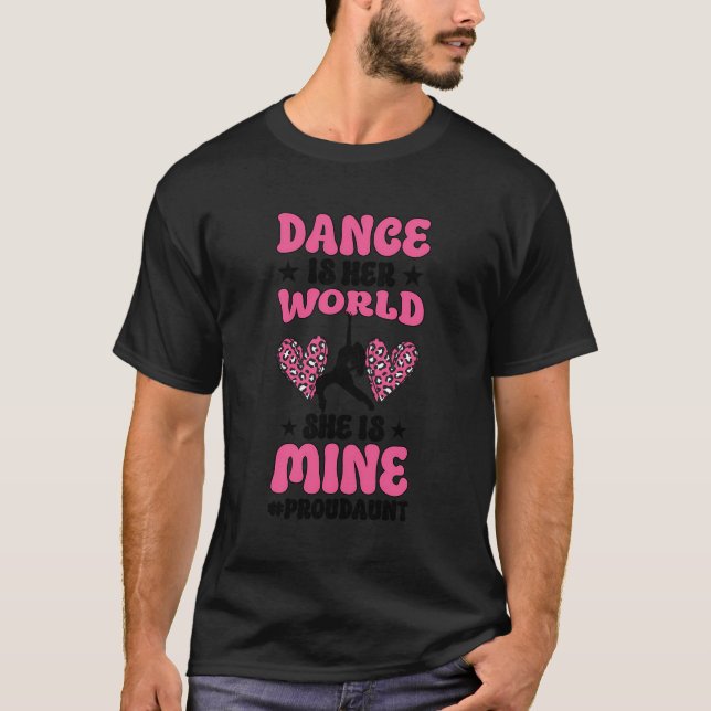 Camiseta Tia Orgulhosa De Uma Tia Dançarina, Tia Dança, Dan (Frente)