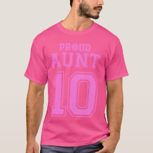 Camiseta Tia Orgulhosa de Voleibol Número 10 P