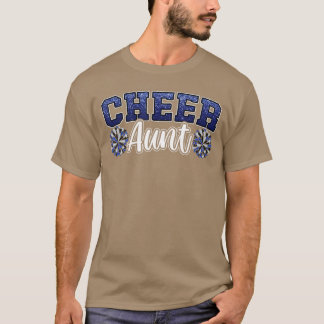 Camiseta Tia Orgulhosa e Alta Pom Poms Cheerleader Ni