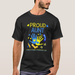 Camiseta Tia Orgulhosa T21 Dia C de Sensibilização para a S