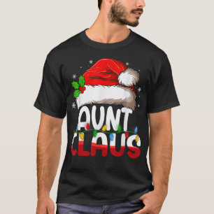 Camiseta Tia Papai Noel Figurino de Natal