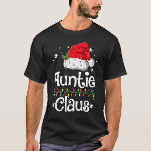 Camiseta Tia Papai Noel Natal Engraçado Família Combinando