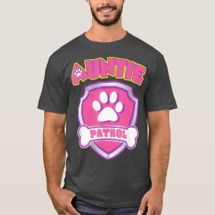 Camiseta Tia Patrol Cachorro Mãe Pai Engraçado Presente Ani
