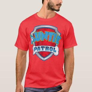 Camiseta Tia Patrulha Engraçada De Cachorro Mãe, Pai Para H