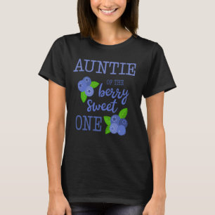 Camiseta Tia Primeiro Aniversário Berry Doce Um Aroma 1