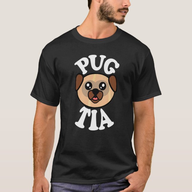 Camiseta Tia Pug Fofa (Frente)