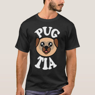 Camiseta Tia Pug Fofa