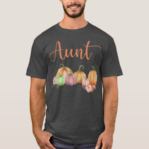 Camiseta Tia Pumpkin Primeiro Aniversário de outono