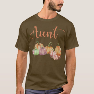Camiseta Tia Pumpkin Primeiro Aniversário de outono