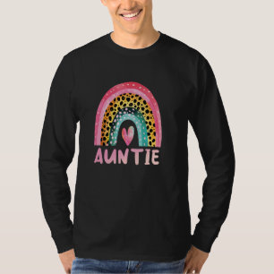 Camiseta Tia Rainbow Dia de as mães Ama Engraçado