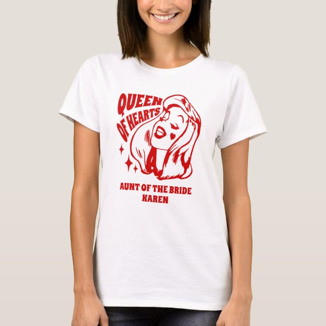 Camiseta Tia Rainha de Copas da Noiva (Frente)