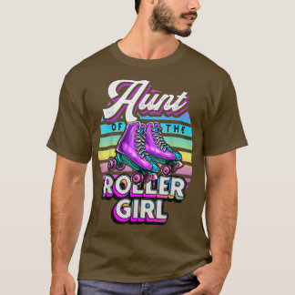 Camiseta Tia Roller Girl Roller Skating Birthday Matchi