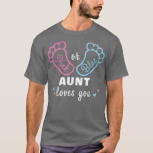 Camiseta Tia Rosa Ou Azul Ama Sua Revelação De Gênero