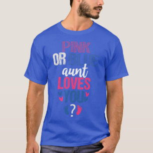 Camiseta Tia rosa ou azul ama você