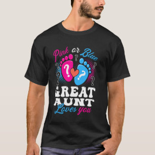 Camiseta Tia Rosa ou Azul Ama Você Revelação do Sexo do Beb