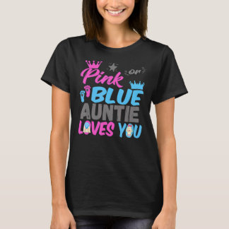 Camiseta Tia Rosa Ou Azul Te Ama Rever Sexo Bebê P