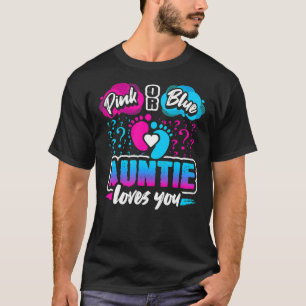 Camiseta Tia Rosa Ou Azul Te Ama Rever Sexo Bebê P