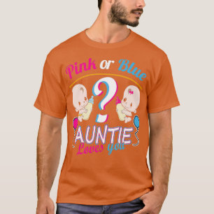 Camiseta Tia Rosa Ou Azul Te Ama, Seu Gênero Reveal Amor