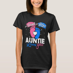 Camiseta Tia Rosa Ou Azul Te Ama Sexo Reveal Baby D
