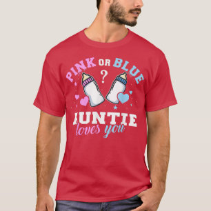 Camiseta Tia Rosa Ou Azul Te Ama Sexo Reveal Baby T
