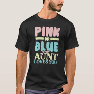 Camiseta Tia Rosa Ou Azul Te Ama Tia Melhor Tia De Tia Nunc