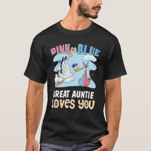 Camiseta Tia Rosa ou Excelente Azul ama você a melhor tia d