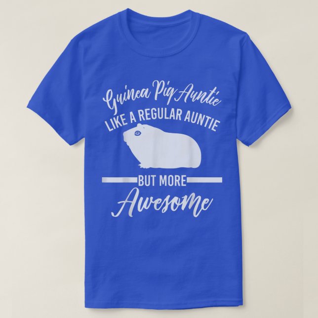 Camiseta Tia Roupa da Guiné-Porco Novelty Engraçada Tias De (Frente do Design)