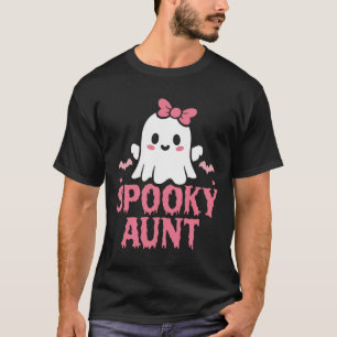 Camiseta Tia Sagrada Família Tia Cor-de-Rosa Branca Fantasm