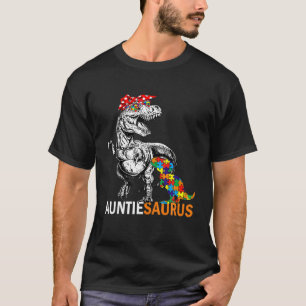Camiseta Tia Saurus Auntsaurus Autismo Sensibilização