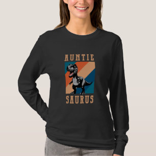Camiseta Tia Saurus tia de aniversário Saurus Dinosaur Mat