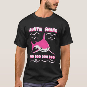 Camiseta Tia Shark Funny Family Mateming Outfit