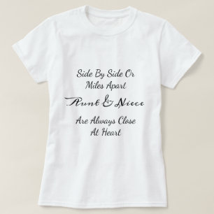 Camiseta Tia & Sobrinha Citação – Lado a Lado ou Separadas