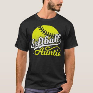 Camiseta Tia Softball Mulheres Treinam Softball Tia Premium