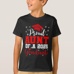 Camiseta Tia Super Orgulhosa Da Graduação Do Mais velho De 