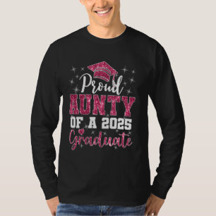 Camiseta Tia Super Orgulhosa de Graduação do Mais velho de 