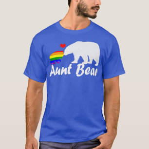 Camiseta Tia Tia Urso Orgulho gay Igual Direitos Rainbow357