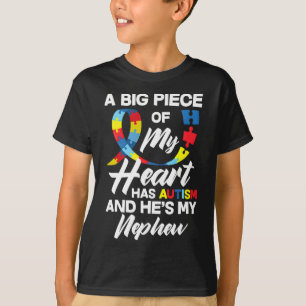 Camiseta Tia Tio Autista Sobrinho Autismo Awa