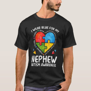 Camiseta Tia Tio Eu Uso Azul Para Sobrinho Autista Autismo