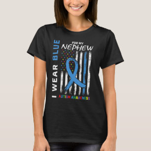 Camiseta Tia Tio Eu Visto Azul Para O Meu Sobrinho Awaren