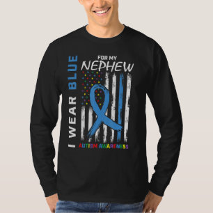 Camiseta Tia Tio Eu Visto Azul Para O Meu Sobrinho Awaren