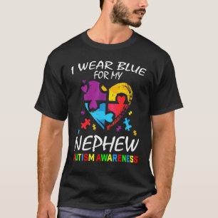 Camiseta Tia Tio Eu Visto Azul Para O Meu Sobrinho Awaren
