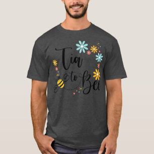 Camiseta Tia To Bee, Anúncio De Gravidez Bonita Para Tia