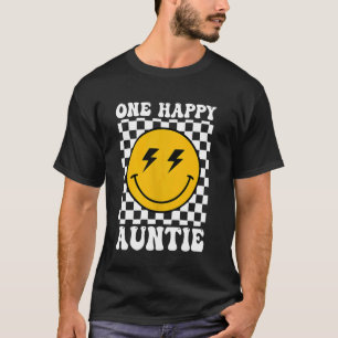 Camiseta Tia Um Tema de Aniversário Feliz do Cara Família C