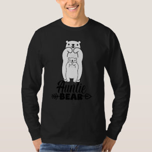 Camiseta Tia Urso Orgulhosa Tia Família Combinada