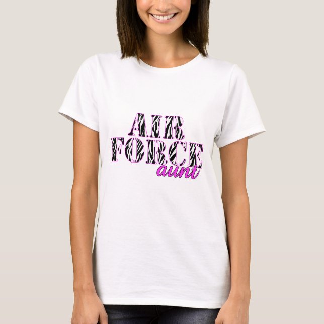Camiseta Tia Zebra da força aérea (Frente)