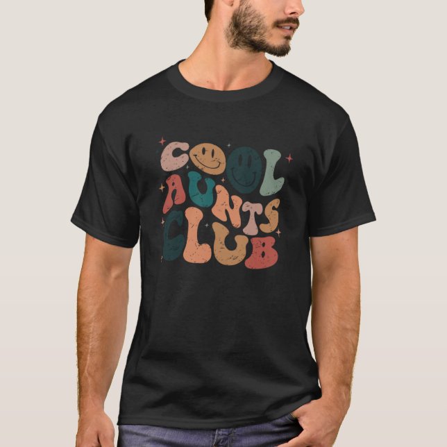 Camiseta Tias Legal Retro Clube Sorrindo Cara Tia Irmã (Frente)