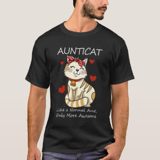 Camiseta Tiazinha Como Uma Tia Só Que Incrível Tia Gatinha
