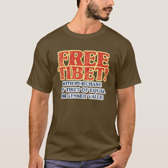Camiseta Tibet livre (Frente)
