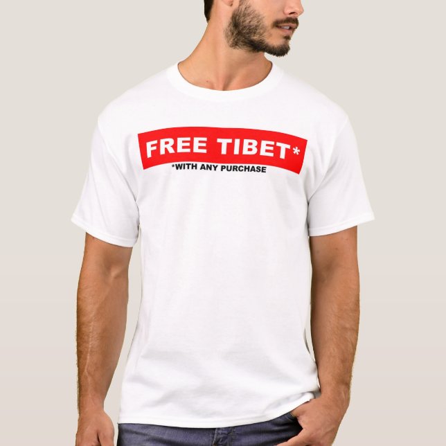 Camiseta Tibet livre (Frente)