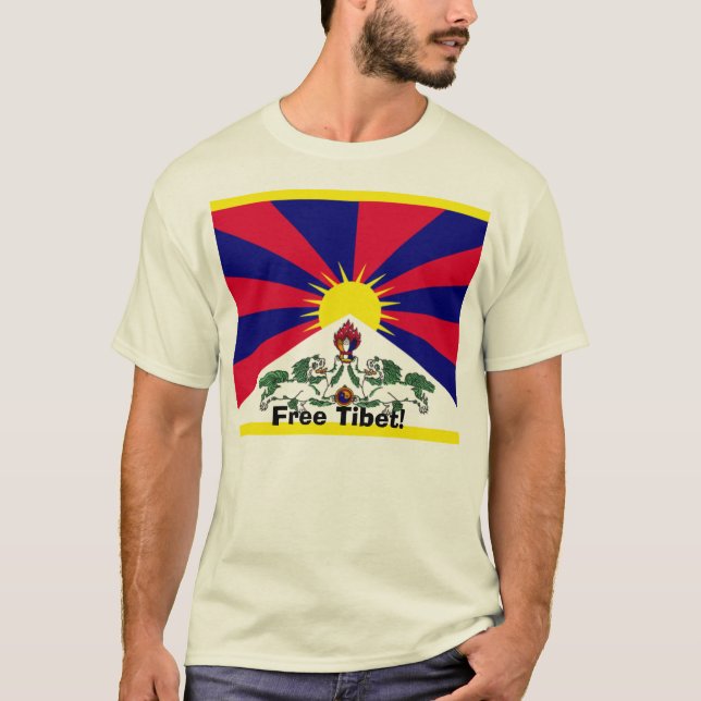 Camiseta Tibet livre! (Frente)